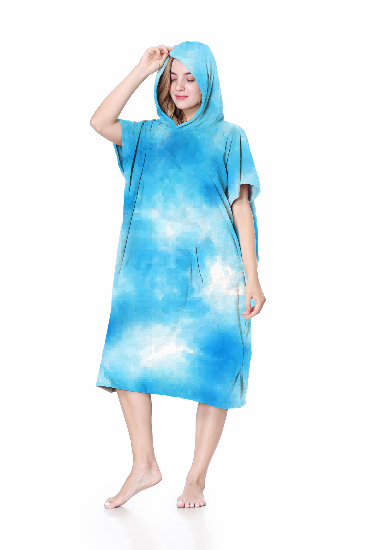 Amazon coral polar cambio de albornoz baño en casa túnica de aguas termales natación buceo surf manto toalla de baño con capucha