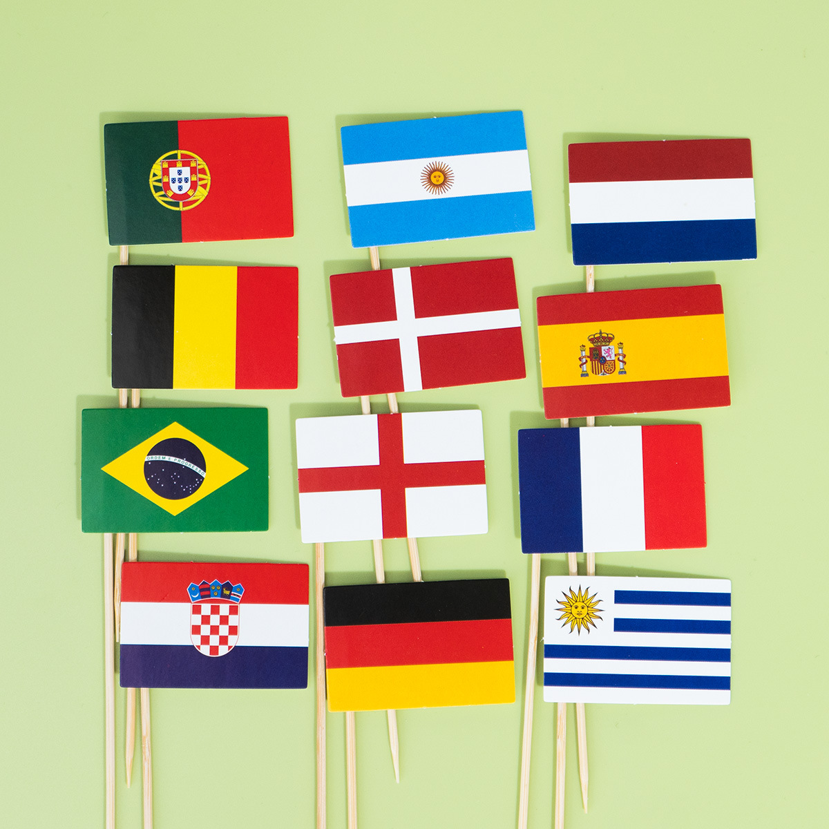 Drapeaux de l'équipe populaire 12