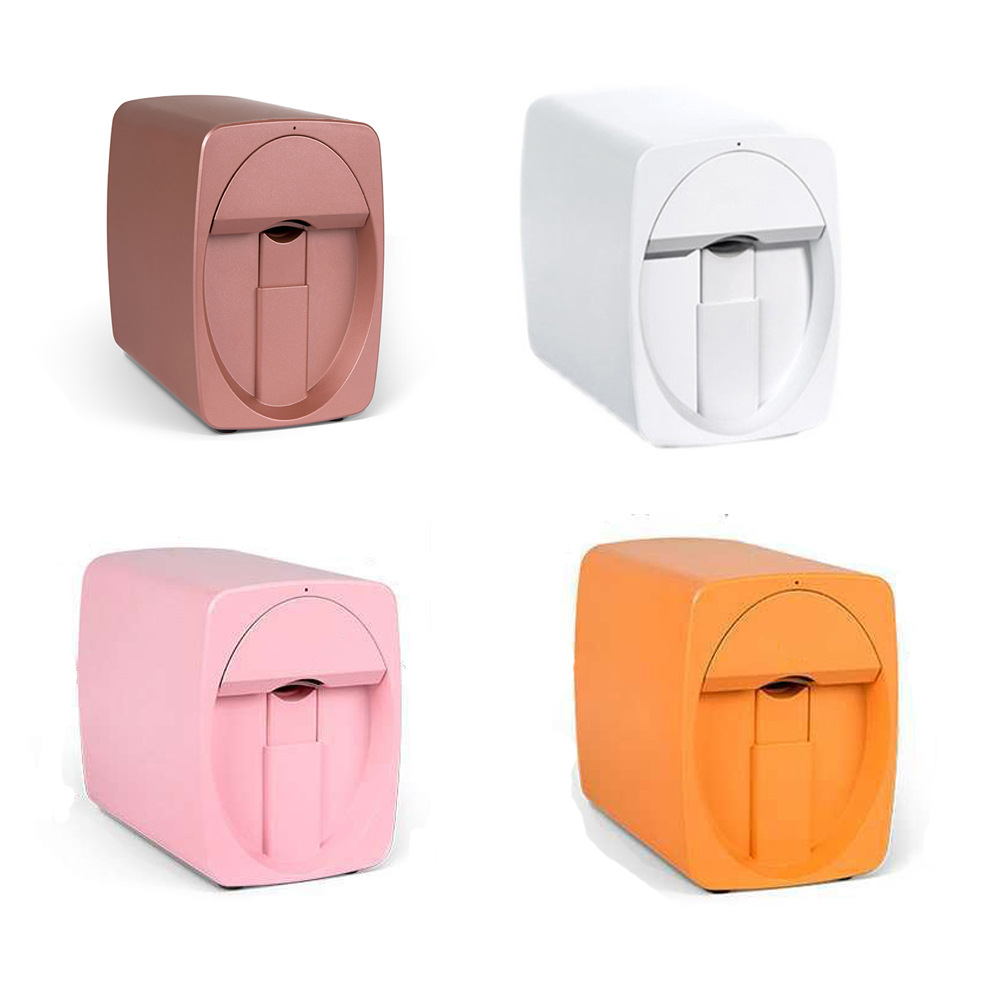 Impresora de uñas inteligente para uso doméstico portátil completamente automático de pintura de uñas 3D máquina de impresión de flores