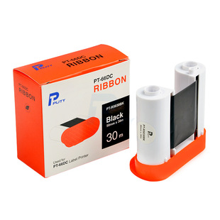 ���NPT-66DC�˺���ӡ�C̼��PT-5030BK ��̼֬��50mm*30m��ɫɫ��