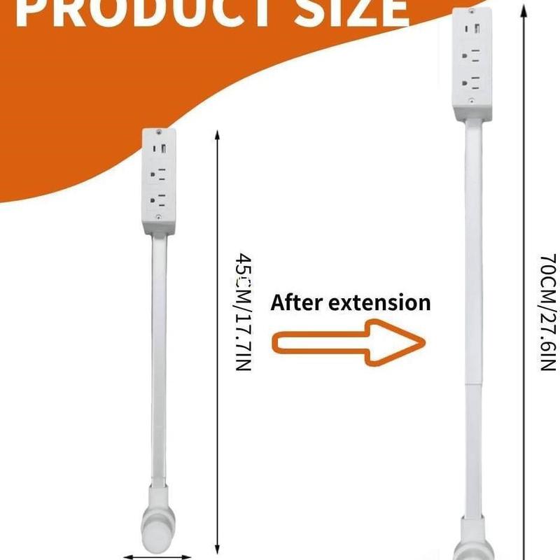 跨境新品Electrical Outlet Extender电源插座沙发床头旋转扩展器|undefined