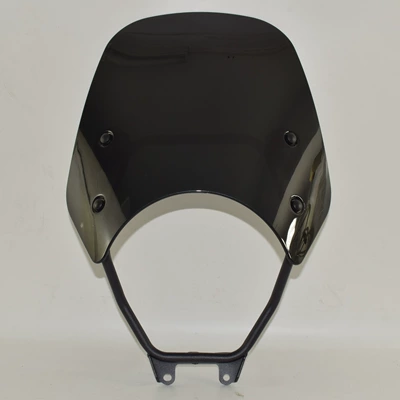 Suitable for Honda GB350 GB350S 23-24 modified motorcycle front windshield (Motorcycle front windshield) - smoked-black