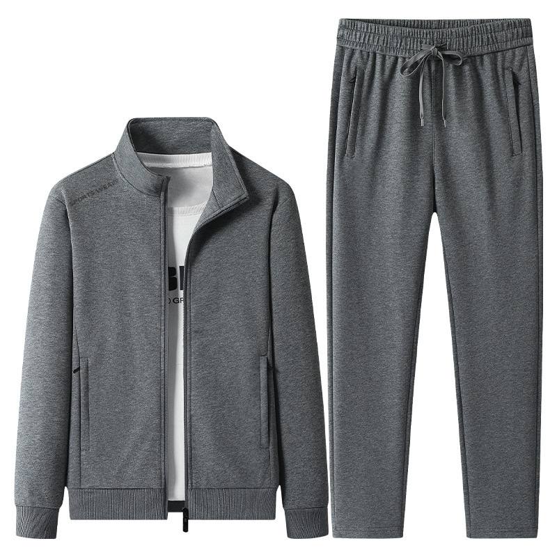 100% Cotton Sweatshirt Suit for Men and Women, Casual Sports Suit, Zipper Cardigan Sweatshirt Two-Piece Suit, Loose Large Size 100% Cotton Sweatshirt Suit for Men and Women, Casual Sports Suit, Zipper Cardigan Sweatshirt Two-Piece Suit, Loose Large Size