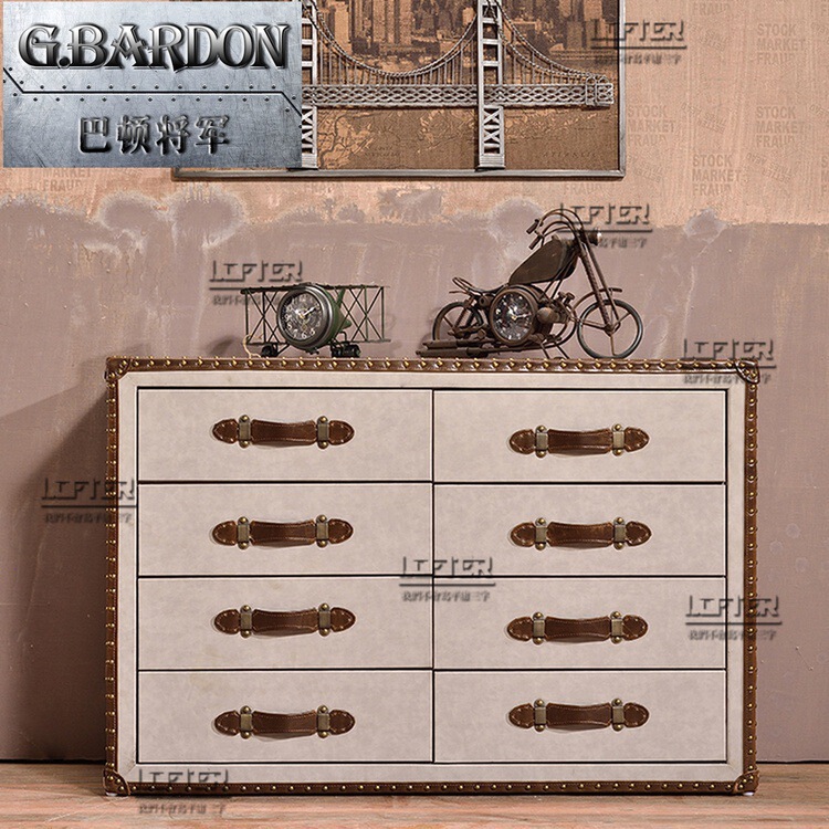 Whiskey cigar bar side cabinet American genuine leather side cabinet hotel coffee shop KTV club clearance bar storage chest of drawers Whiskey cigar bar side cabinet American genuine leather side cabinet hotel coffee shop KTV club clearance bar storage chest of drawers