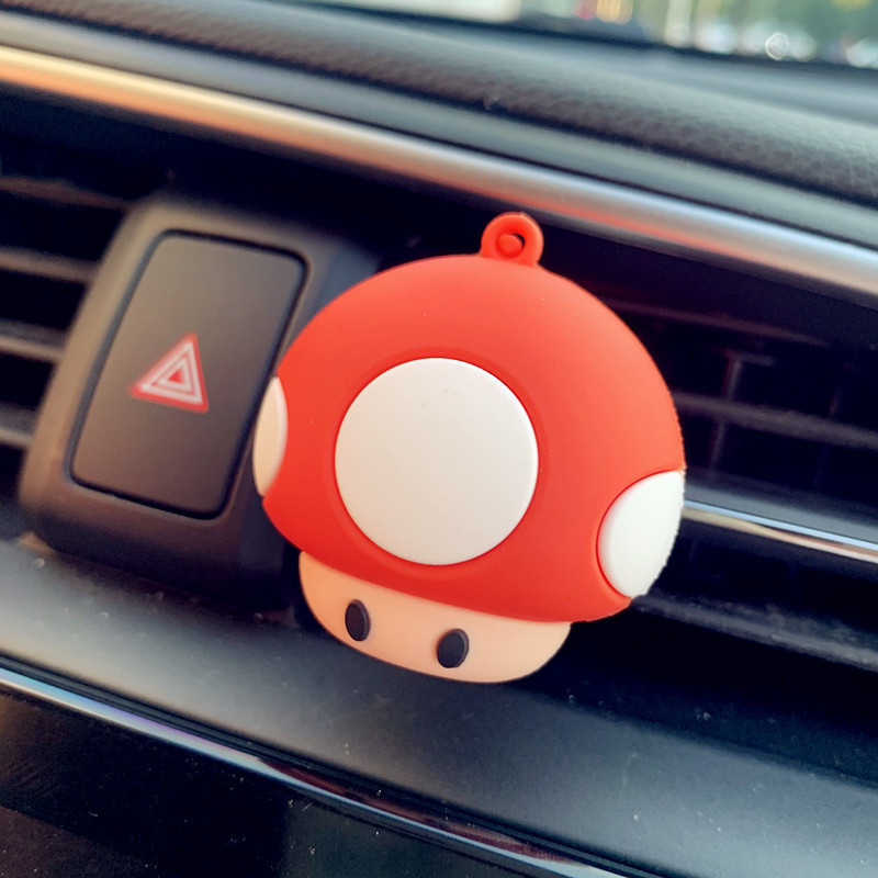 Mario Car Perfume Aire acondicionado Salida de aire Decoración del automóvil Aromaterapia del automóvil Decoración del automóvil Decoración del automóvil Adornos de dibujos animados Fragancia