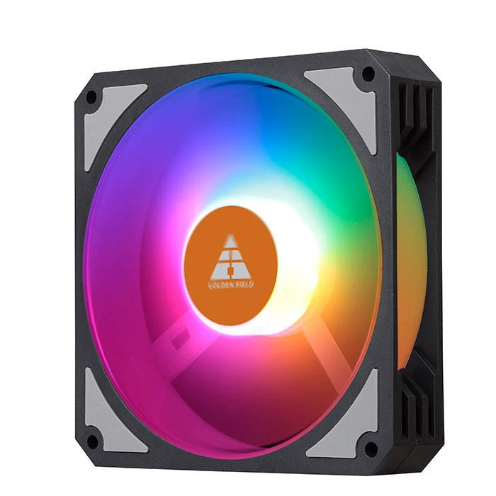 金河田 Aurora 1 цветной цветовой مواпада корпус фан 12CM настольный компьютер охладитель вентилятор светодиоды