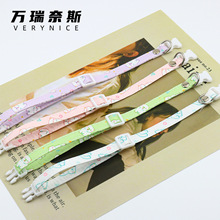 1cm车线马卡龙小熊压布条手工diy宠物用品猫咪狗狗项圈牵引绳材料