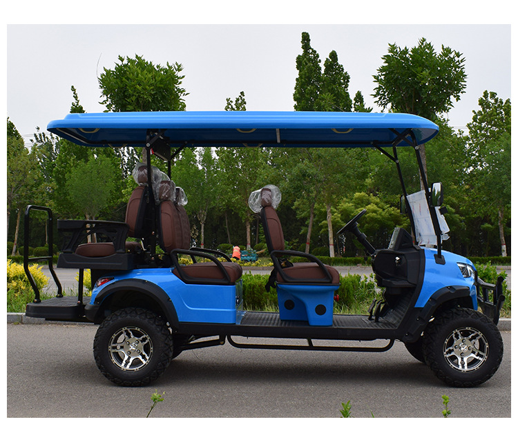 Electric Golf Cart New Scenic Spot Sightseeing Car Hotel Four-Wheel Reception Battery Car 4-Seater 6-Seater Patrol Car