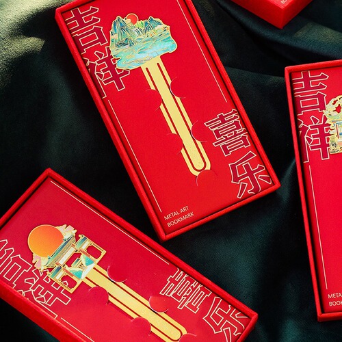 Sichuan Chengdu Tourist Landmark Creative Hollow Metal Bookmark Cultural and Creative Sanxingdui Museum Panda Base Gift