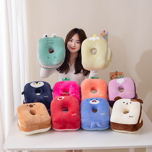 Creative Portable Summer Double-Sided Ice Silk Cartoon Animal Nap Pillow Office Hug Nap Pillow
