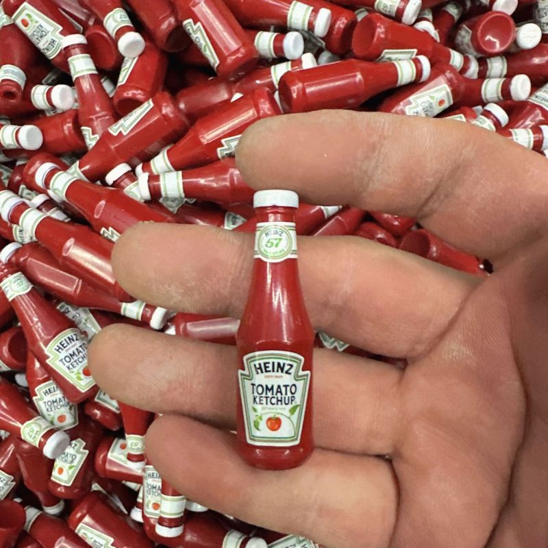 本物のスーパーマーケットブラインドボールミニチュアミニサプライズおもちゃスーパーマーケットケチャップモデルクリエイティブ小型|undefined