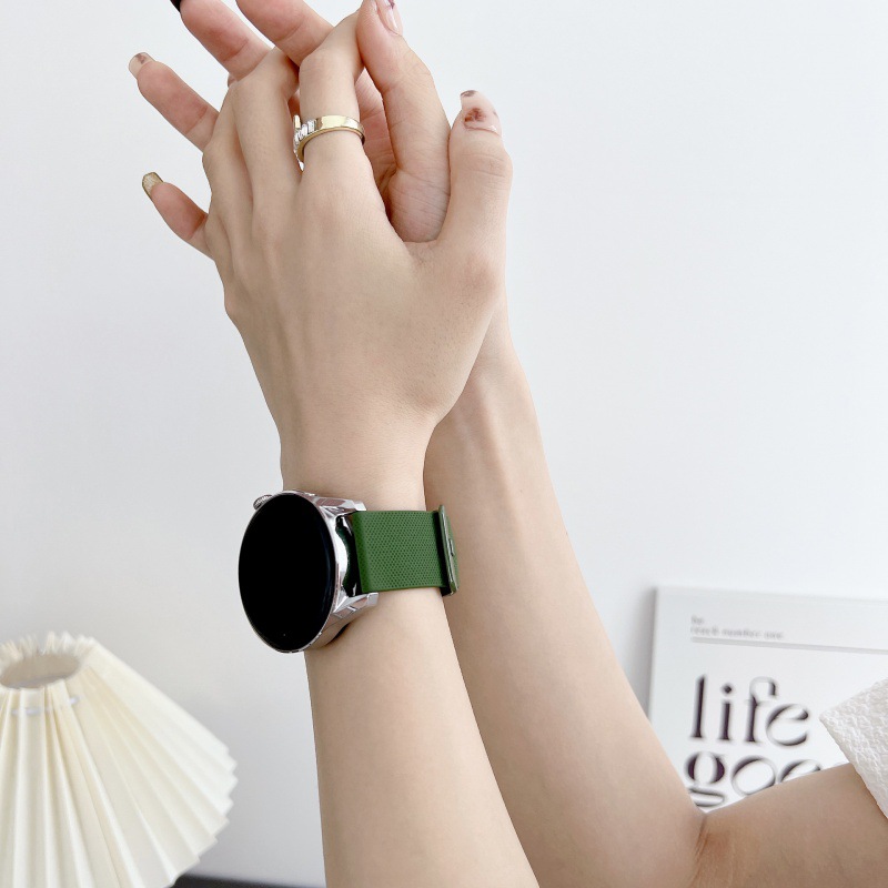 Suitable for Huawei Gt4 Watch Gt5 Watch Strap Watch2/3/4Pro Textured Women's Silicone Gt6 Wristband for Men