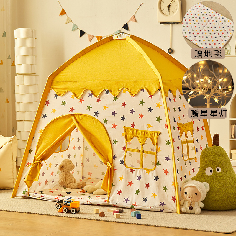 Estrella amarilla + alfombra + luz de la estrella