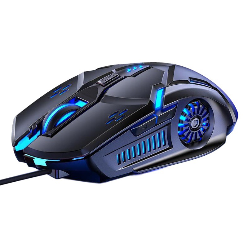 Silver Carving G5 Silent Mute Wired Mouse Six-button Luminous Game E-sports Mechanical Computer Accessories Cross-border Agency