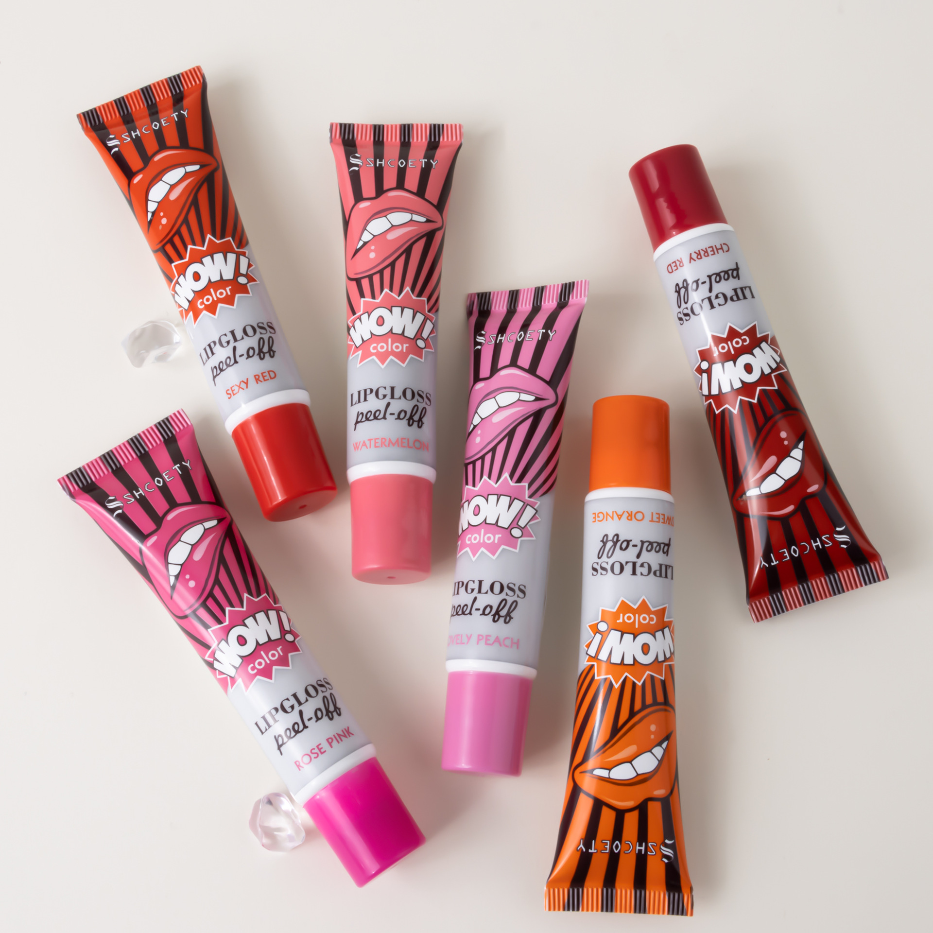 SHCOETY peel-off lipstick, Moisturizing lip mask, lip gloss, stretch, waterproof, non-fading, non-stick, Sexy lip gloss, cross-border undefined
