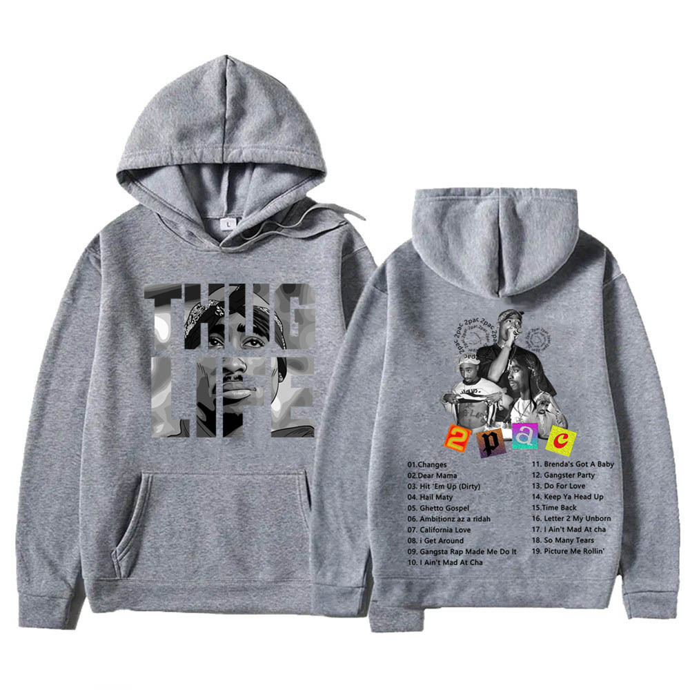 2pac Greatest Hits Song Hip Hop Pop Music Hoodie Sweatshirt