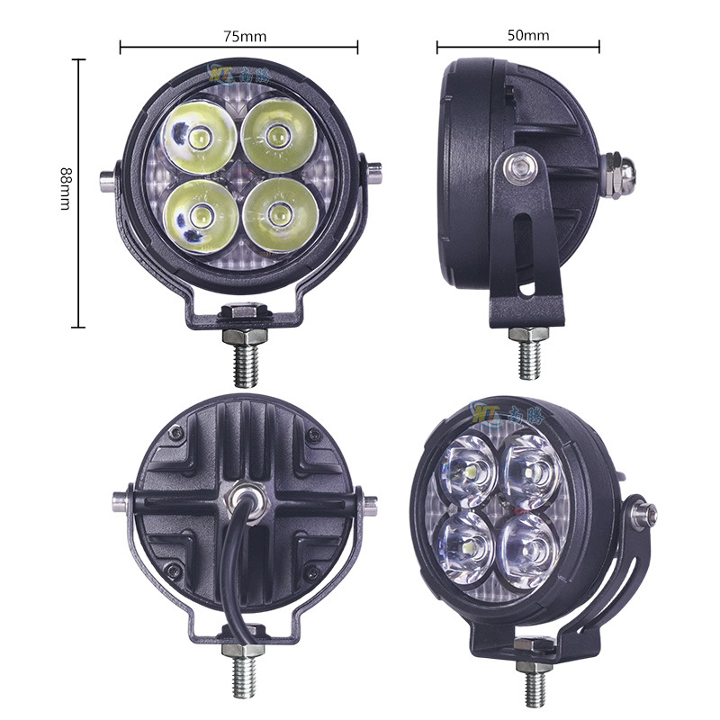 Nanten motocicleta luz de reflector rápido desmontaje de luz de corte tangente explosión de luz de alto parpadeo vehículo eléctrico LED 4 perlas de luz de reflector