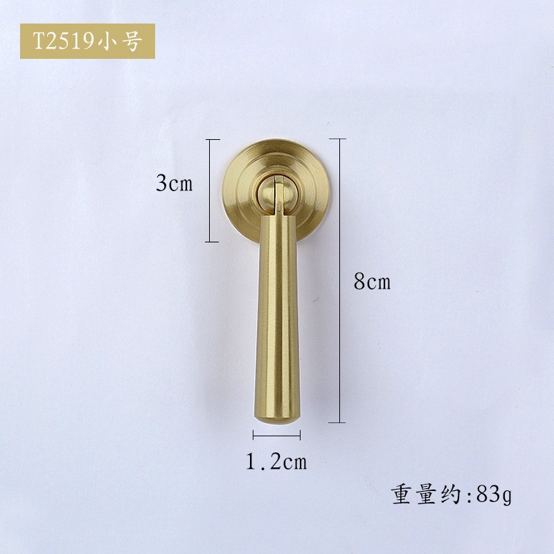 Nuevo estilo Chino armario manija de la puerta de hardware muebles de latón puro manija de la puerta del gabinete del cajón manija de la puerta al por mayor de Oro image 53