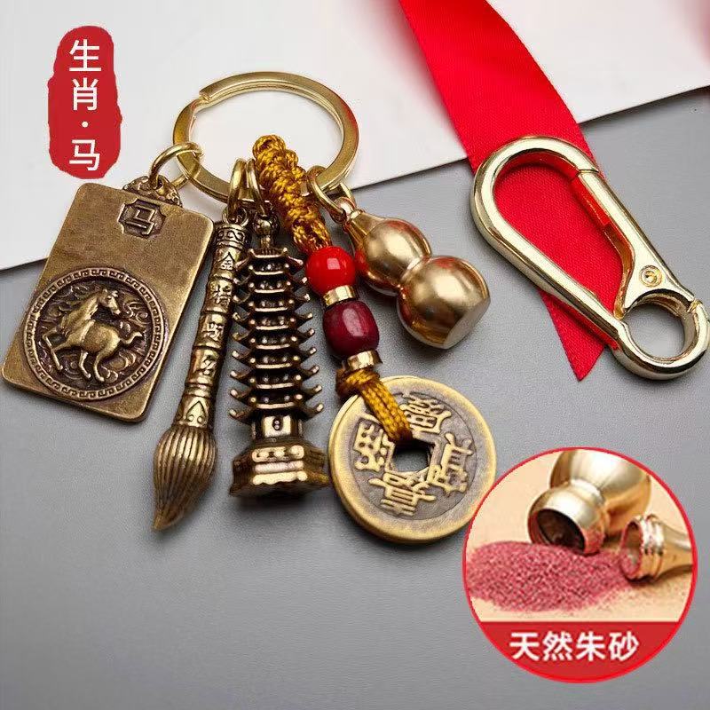 2025 New Zodiac Gold List Title Zodiac Patron Saint Key Wenchang Tower Zodiac Card