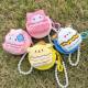 New Sanrio Yugui Dog Kulomi Plush Round Coin Purse Colorful Round Coin Purse Storage Earphone Bag