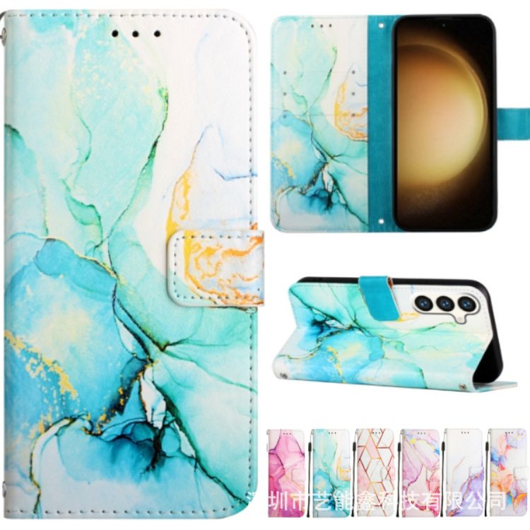 Suitable for S24 S23 S22 A55 A25 A15 A05S A24 A54 A34 A14 Marble Leather Case Suitable for S24 S23 S22 A55 A25 A15 A05S A24 A54 A34 A14 Marble Leather Case
