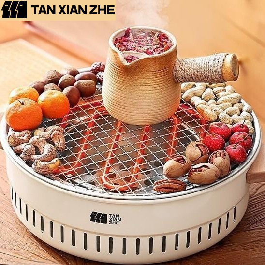 Electric and Carbon Dual-Purpose Stove, Tent Camping Barbecue Equipment, Outdoor Camping Tea Making Equipment