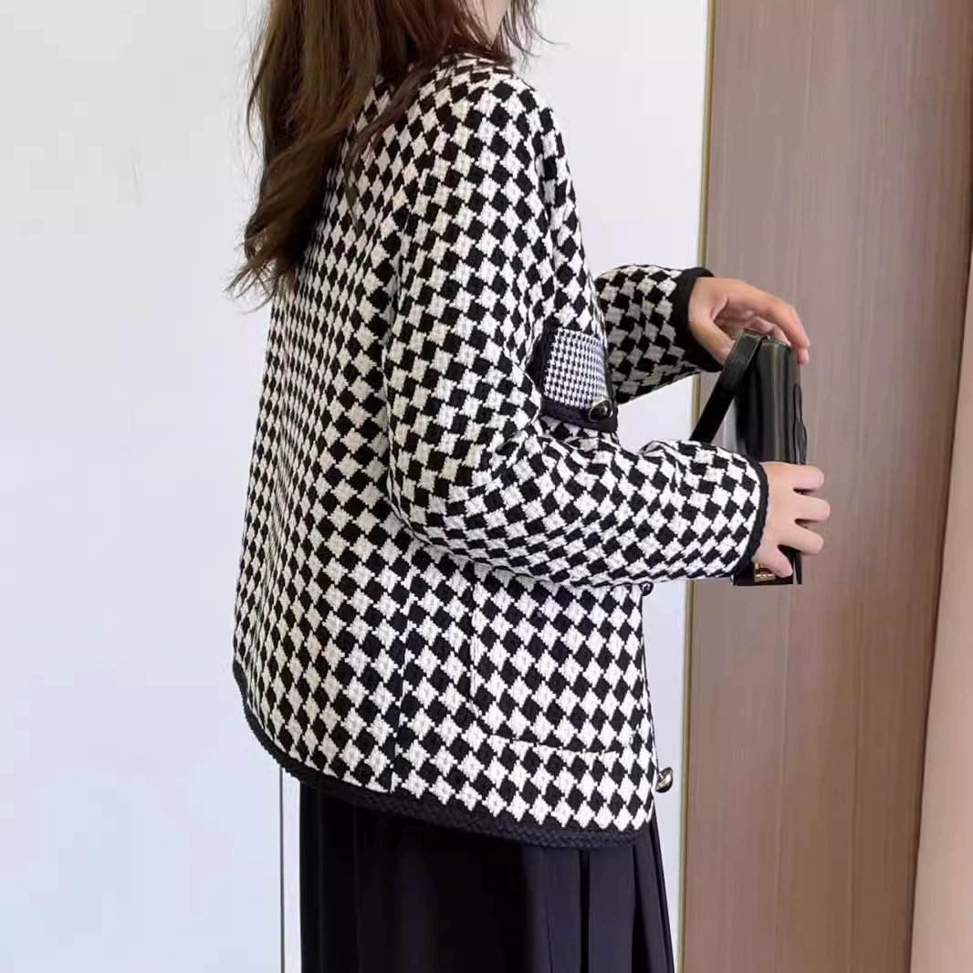 Демисезонная куртка, модный длинный рукав, стиль Chanel, западный стиль