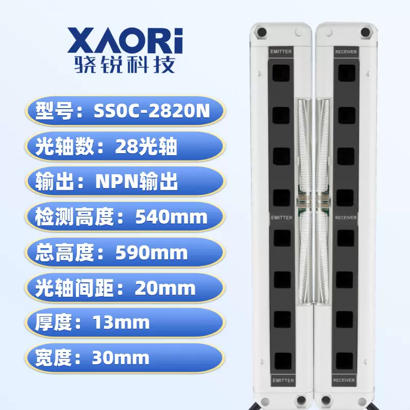 SS0C-H2820N区域型安全光栅光幕光电保护器