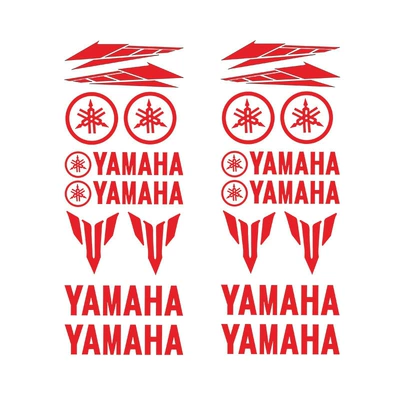 Other Automotive Exterior Supplies Car Body Stickers - yamaha-long-strip-set-style-three-reflective-red-2-pieces