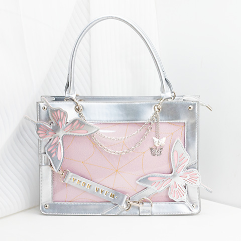 2024新款迷宫蝴蝶痛包托特包y2k暗黑哥特风手提包单肩斜跨女包