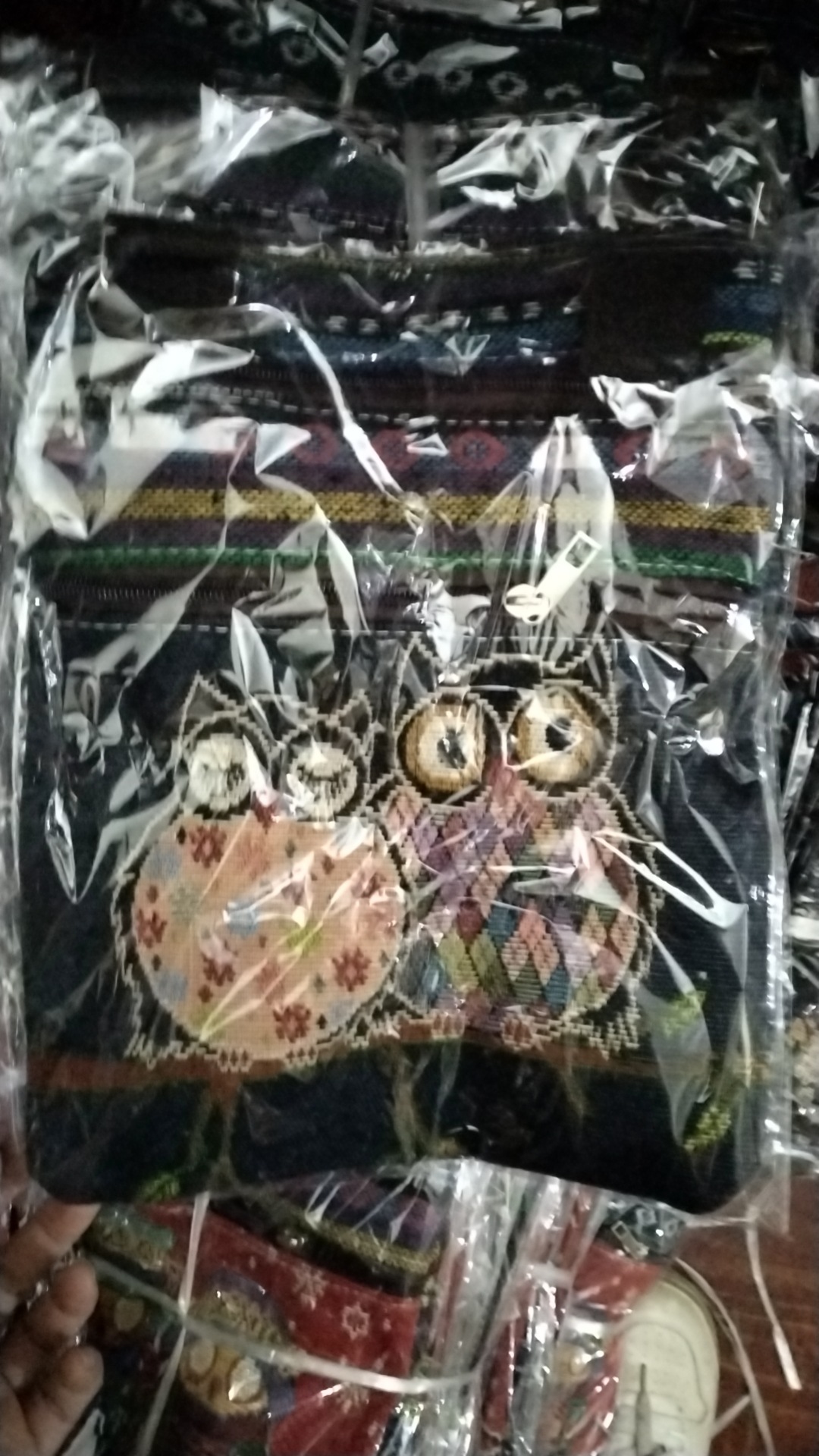 Estilo étnico bordado elefante dibujos animados bolsa de mensajero Dai bolsa de hombro de viaje de las mujeres teléfono móvil bolsa de hombro lateral