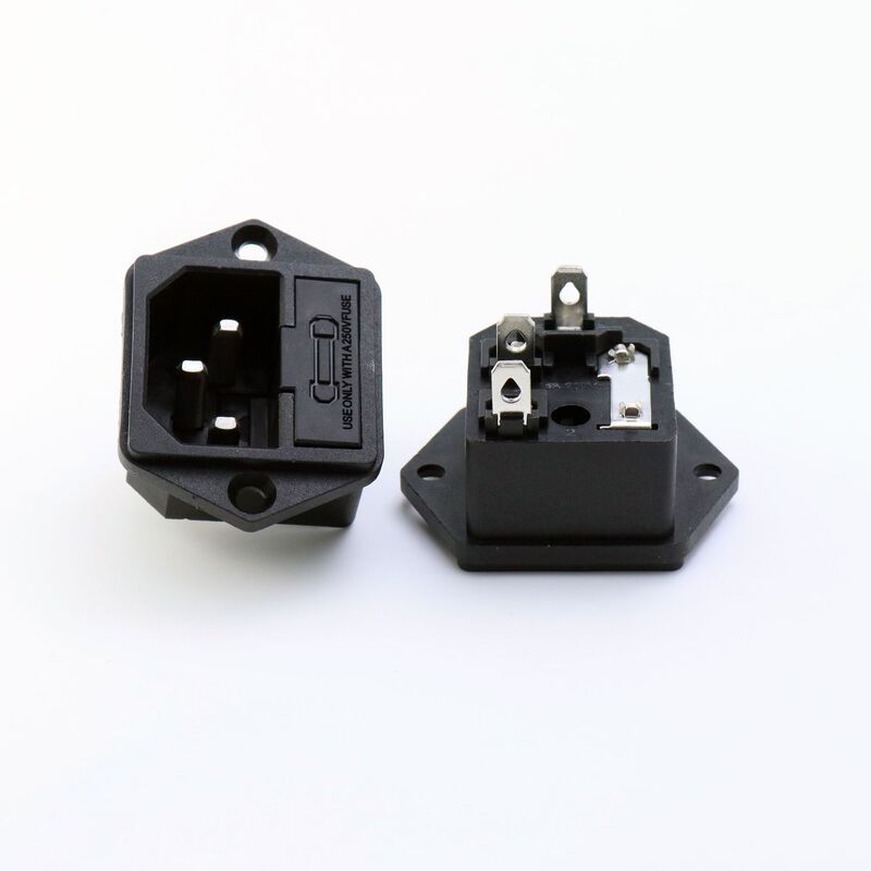 Power socket AC-03 industrial character socket with ear screw hole insurance two-in-one double insurance DF-14-F1 Power socket AC-03 industrial character socket with ear screw hole insurance two-in-one double insurance DF-14-F1