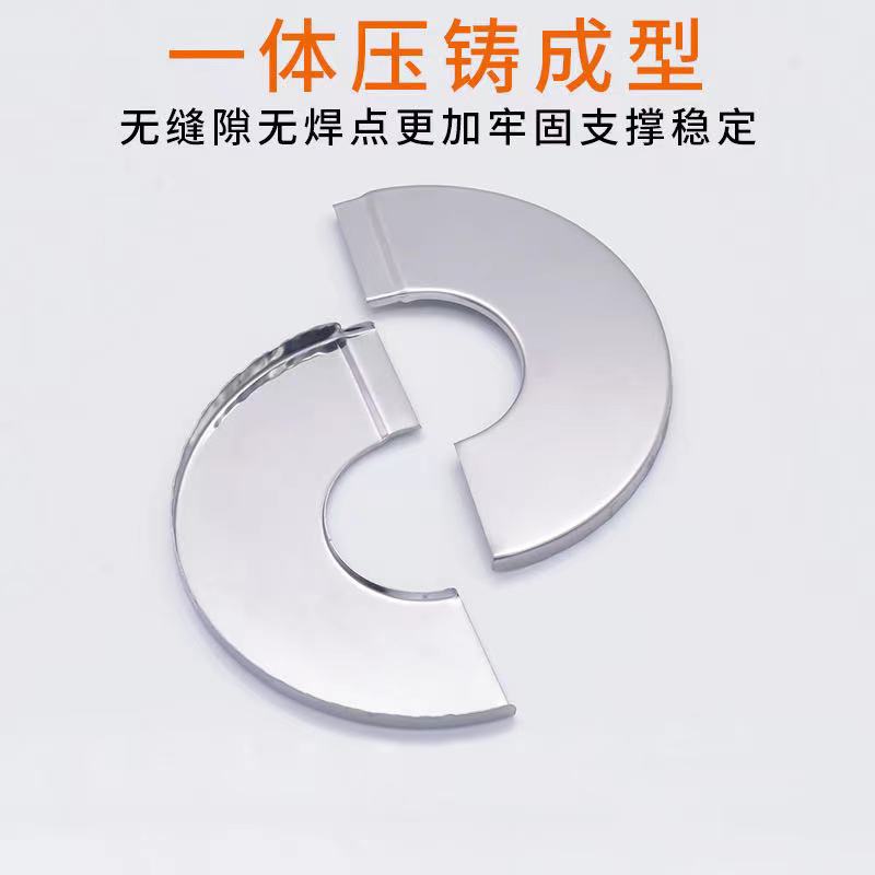 Internet celebridad de acero inoxidable triángulo válvula grifo pared tubo agujero cubierta decorativa vergüenza cubierta