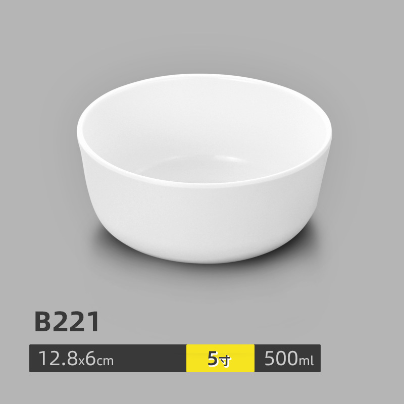 Tazón Pequeño de Melamina para Sopa para Restaurantes y Comedores