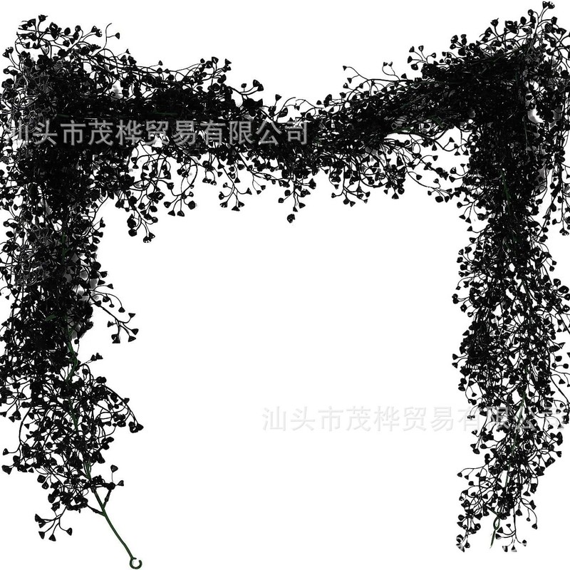 跨境亚马逊热销爆款1.8米仿真金钟柳藤条黑色藤条丰收节万圣节|undefined