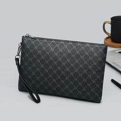 ファッションのアルファベットのプリントビジネスメンズバッグのファッションの質感の軽いハンドバッグの大容量の韓国版の通勤ハンドバッグ