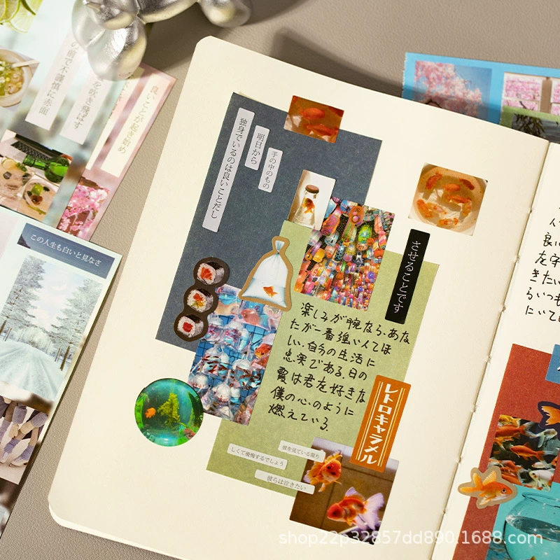 Лент Cutting film sticker book limited time серия японский древний стиль материалов для рукоделия миллет DIY украшение орфография