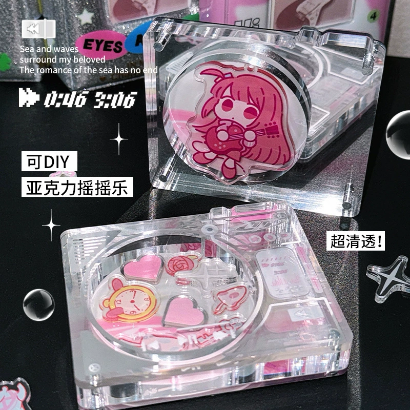 OOPSDAY отдых день акрил Gumei креативный дисплей кирпич прозрачная поверхность линз магнитный стержень значок карта кирпич