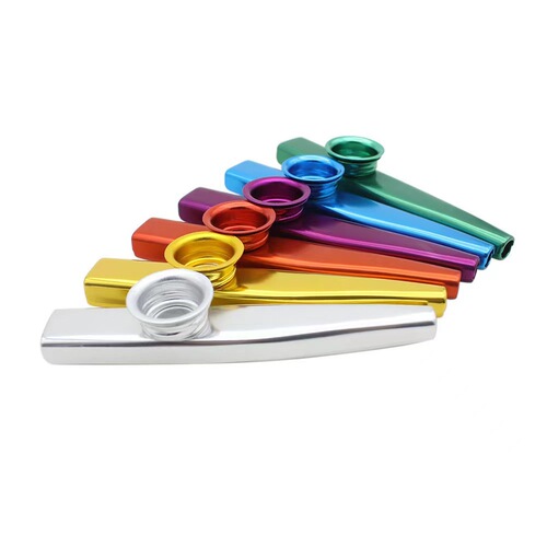 Gold-plated Kazoo mouth-blown musical instrument, beginner's companion, simple and easy to learn, compact and portable, small musical instrument for accompaniment.