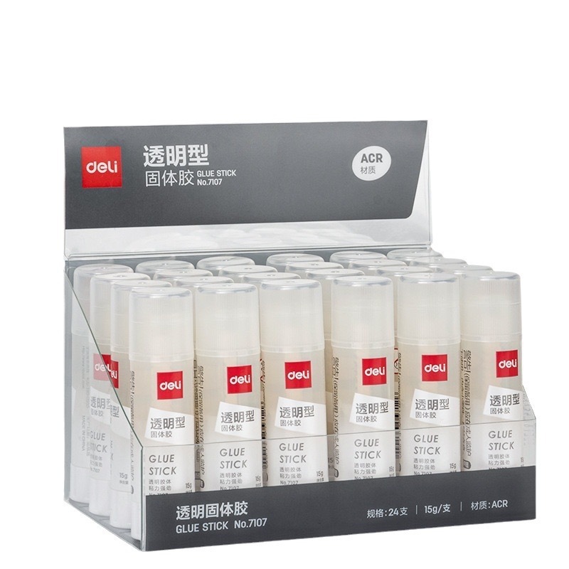 得力文具透明固体胶7106固体胶棒幼儿园儿童手工胶用品胶高粘度|undefined