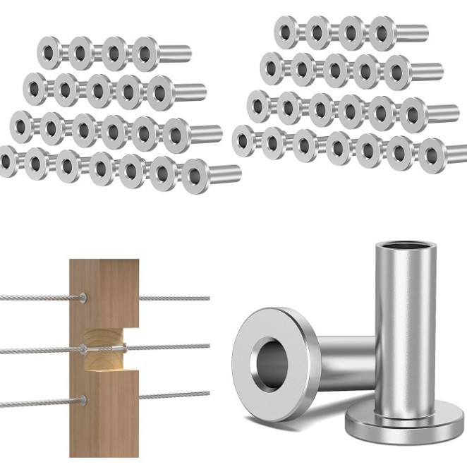 不锈钢钢丝绳保护套筒 钢丝绳保护件 接线头 钢丝绳接线器 索具