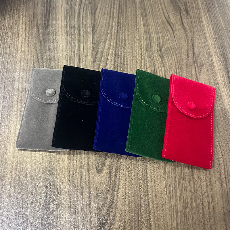 [Live Broadcast Room No. 8] Bead Velvet Snap Watch Bag Mechanical Watch Anti-Scratch Portable Double-Sided Watch Storage Bag