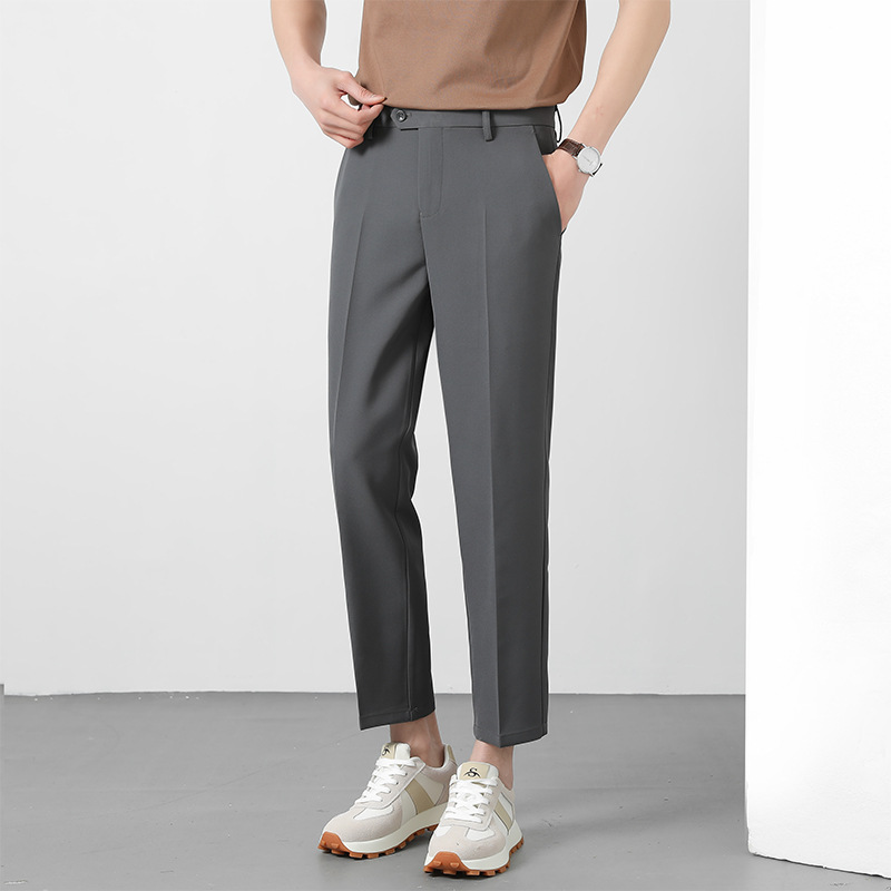 2025 Spring/Summer New Versatile Casual Dress Pants Trendy Korean Design Men's Casual Dress Pants Men's Fashion
