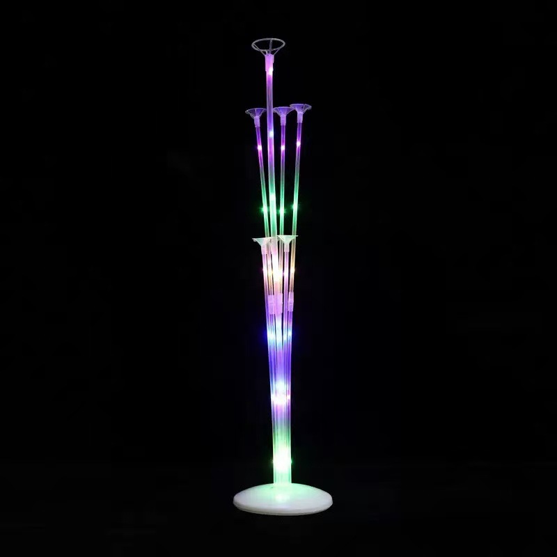 película de aluminio látex varilla de globo transparente asiento de varilla de arrastre soporte de árbol de globo palos de globo de mano barra de soporte de mesa oscilante