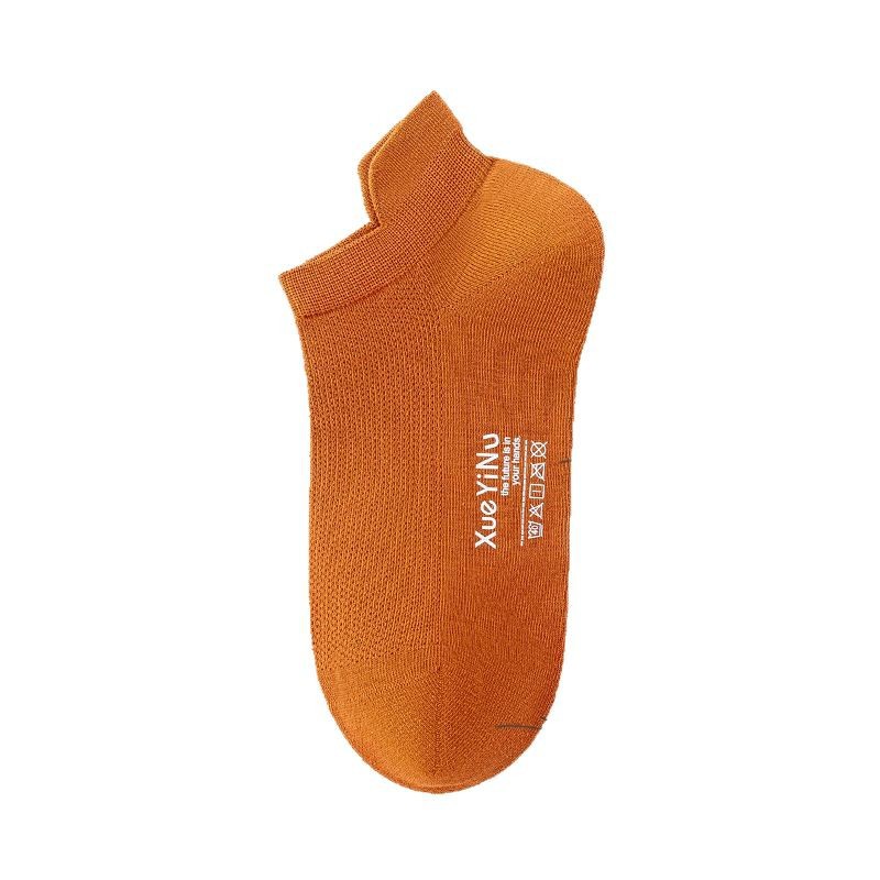 Calcetines de barco Calcetines de hombre de algodón 95% primavera y verano Tier color sólido malla fino algodón peinado transpirable y desodorante calcetines de algodón puro