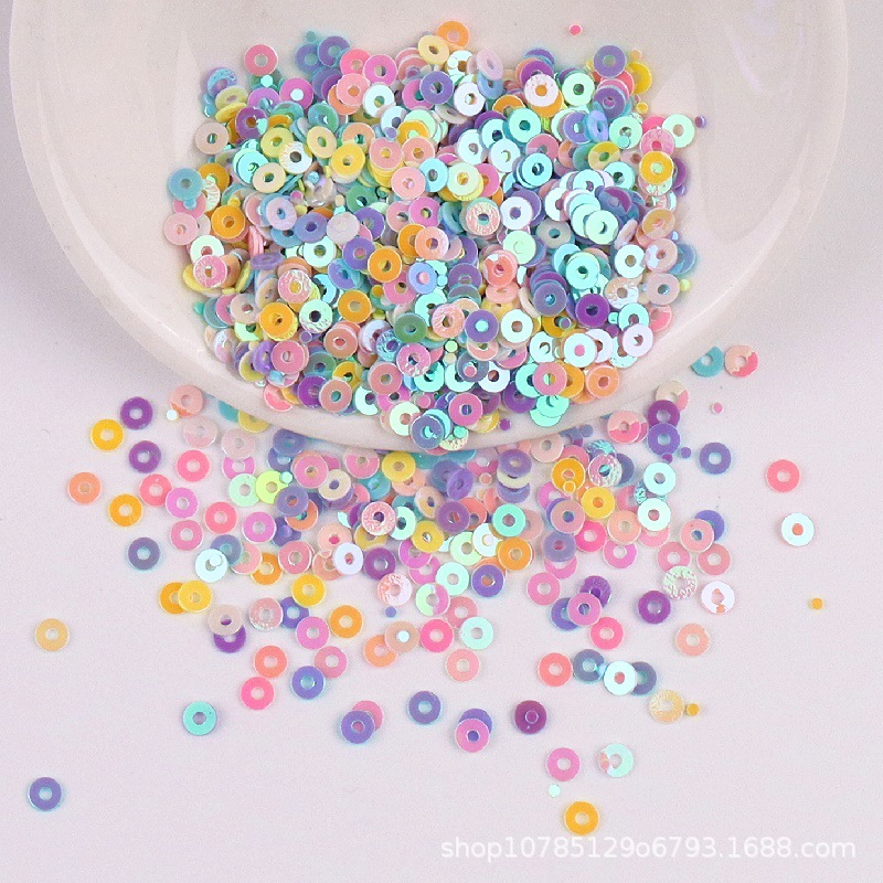 2mm 3mm 4mm円形スパンコールスライドpvc服装靴帽部品diy手刺繍フラットシート