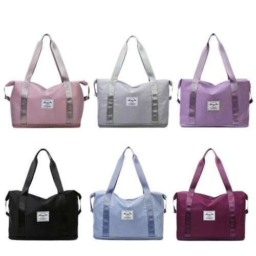 Travel bag, women's wet and wet separation sports shoulder bag, foldable storage bag, fitness bag, men's waterproof luggage bag