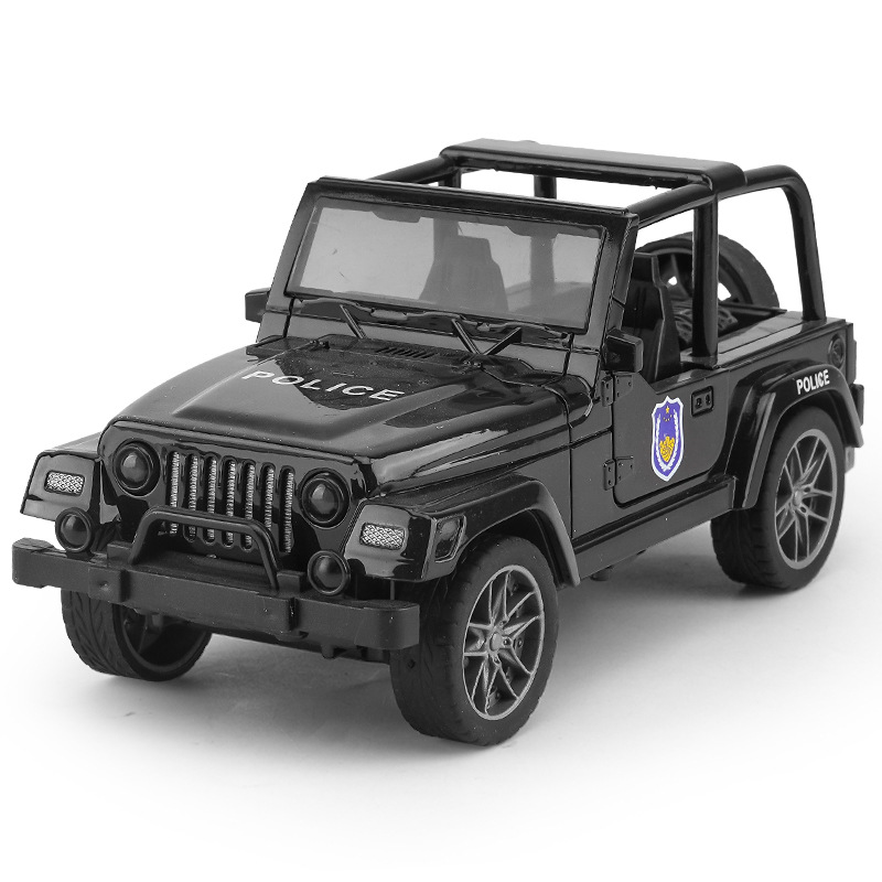 Juguete de doble puerta de simulación para niños modelo de coche inercial coche de luz y sonido coche de policía de bomberos juguetes para niños
