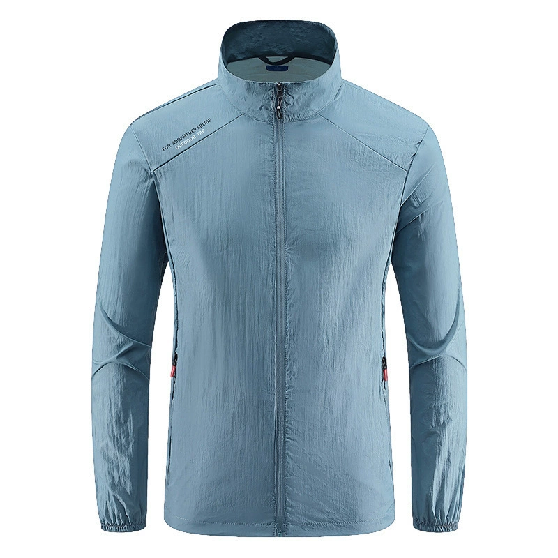 Солнцезащитный крем мужской летний пиджак мужской открытый воротник с вертикальным воротником весной новый кардиган ветрозащитный водонепроницаемый спортивный пиджак осенью