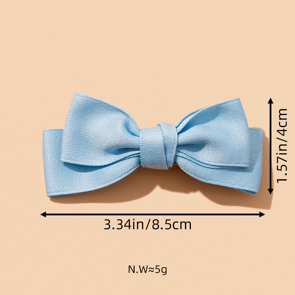 Pinza pelo bebé lazo cinta doble capa accesorios verano_voghion.com